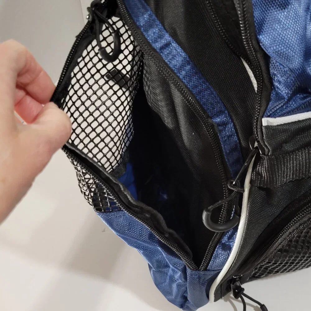 VIZARI Youth Solano Soccer Sport Backpack Equipment Bag‎ Blue Black Pockets NEW